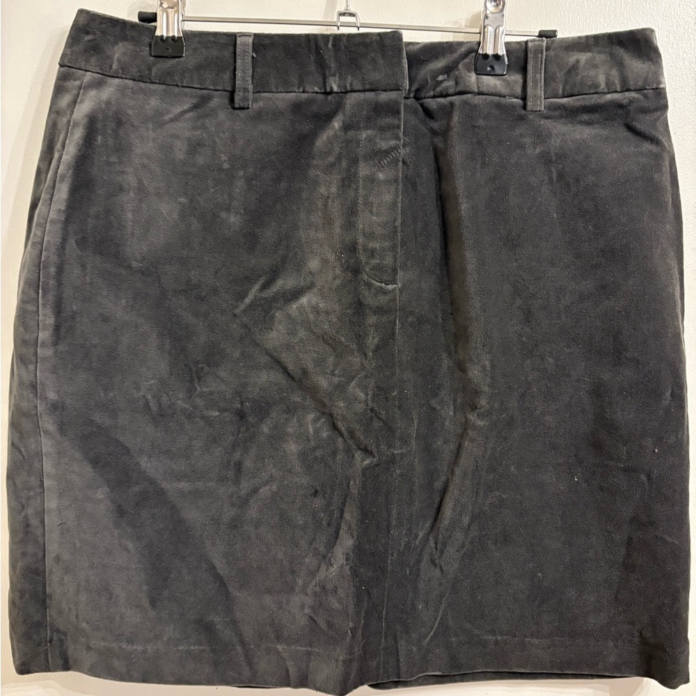 Velvet Grey Pencil Skirt Y2k